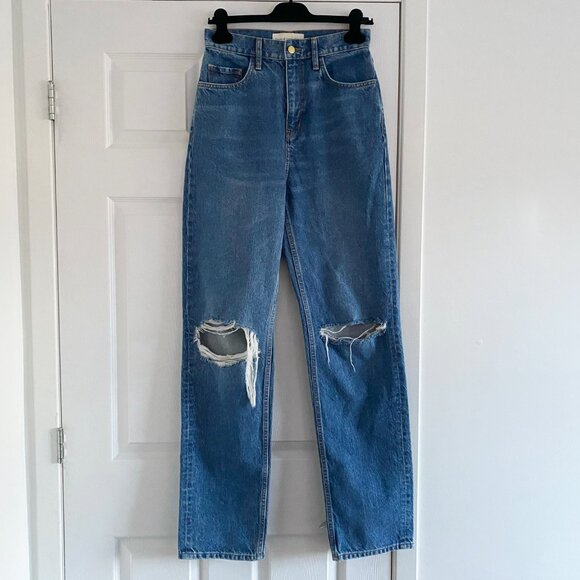 Triarchy x Josephine Skriver High Waisted Blue Jeans, size 27 - Picture 5 of 12